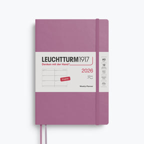 Leuchtturm1917 - 2026 Diary - Weekly Planner - A5 - Dusty Rose (Soft)