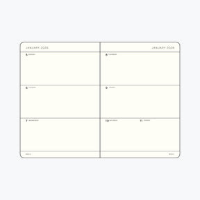 Leuchtturm1917 - 2026 Diary - Weekly Planner - A5 - Port Red (Soft)