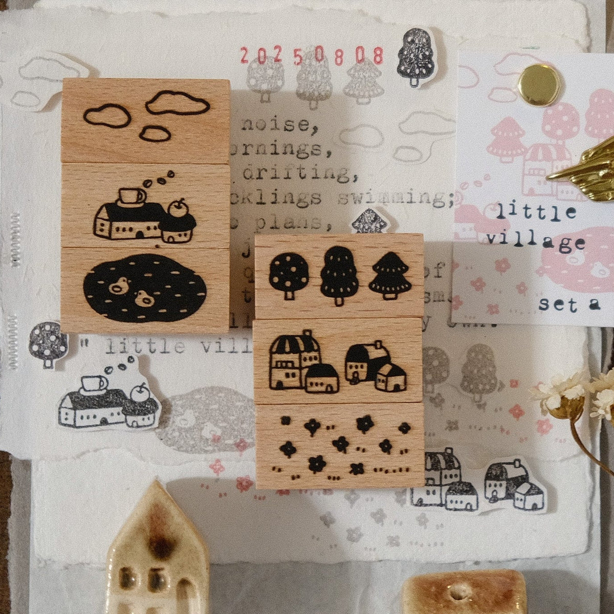Eileen Tai - Stamp Set - Little Village (A)