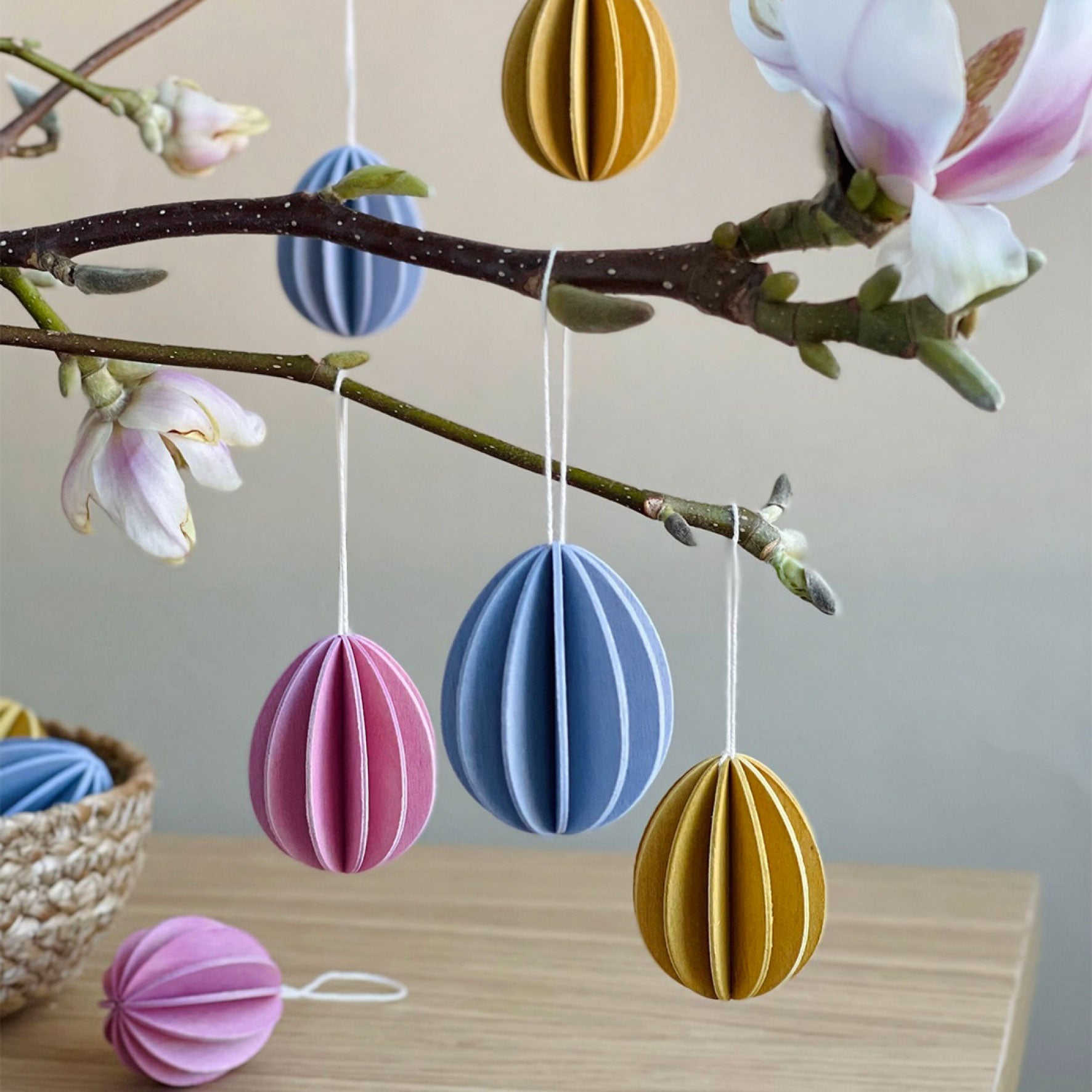 Lovi - Ornament - Eggs (Pillow Box) - 4.5cm - Colour Mix (Pack of 6)