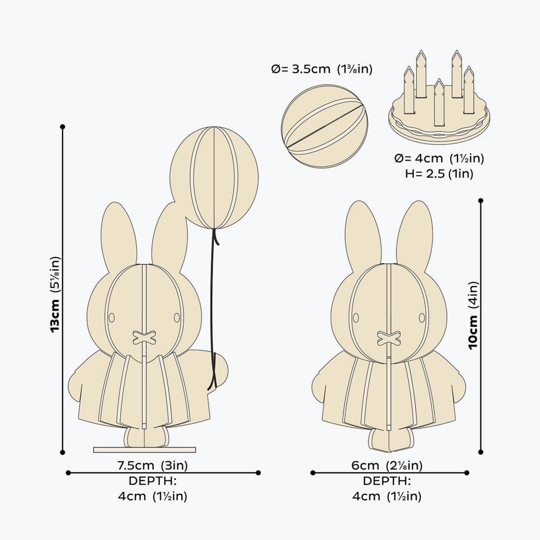 Lovi - Ornament - Miffy - 13.5cm - Balloon <Outgoing>