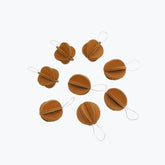 Lovi - Ornament - Minibaubles - 1.7cm - Cinnamon Brown (Pack of 8)