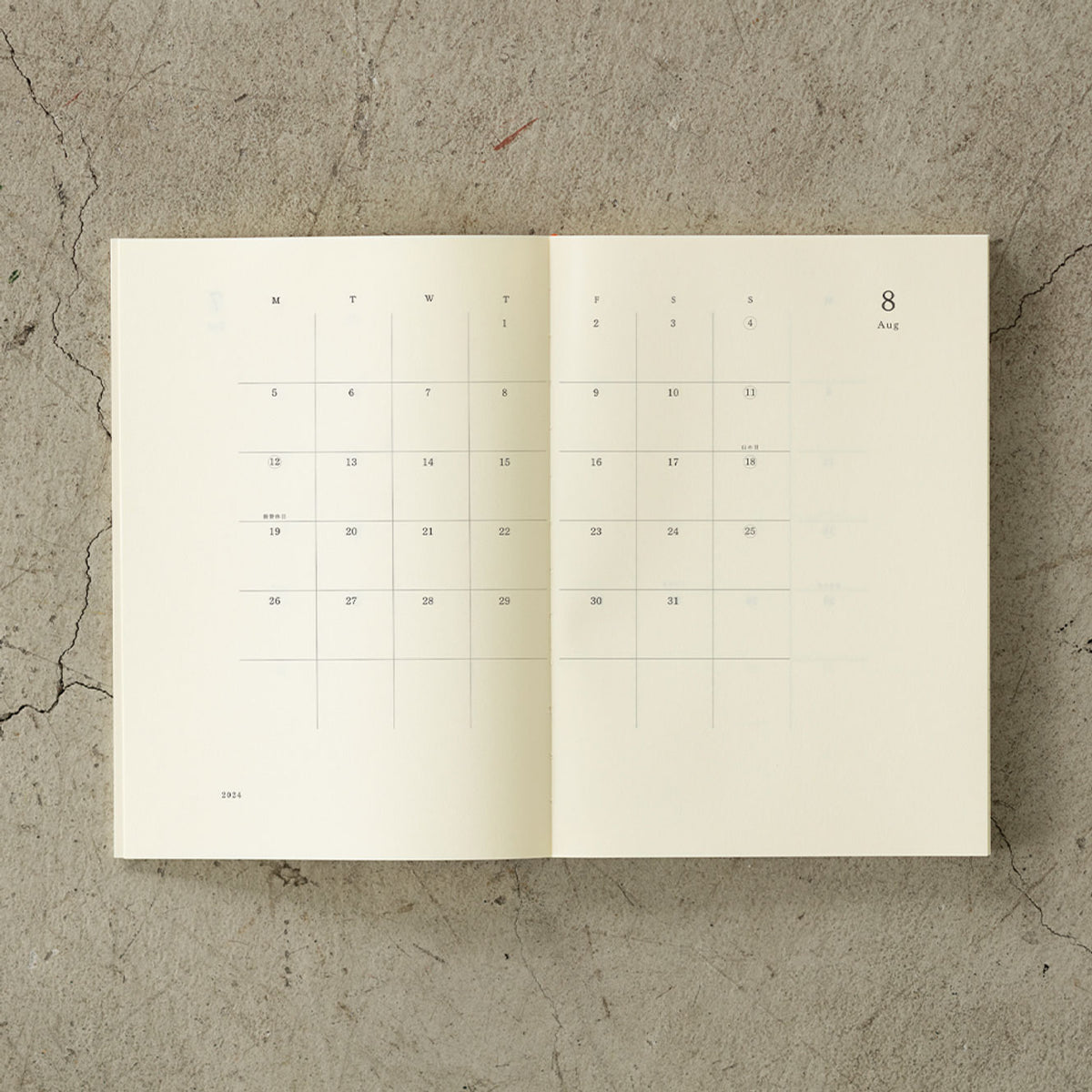 Midori - 2024 Diary - MD Notebook - A5