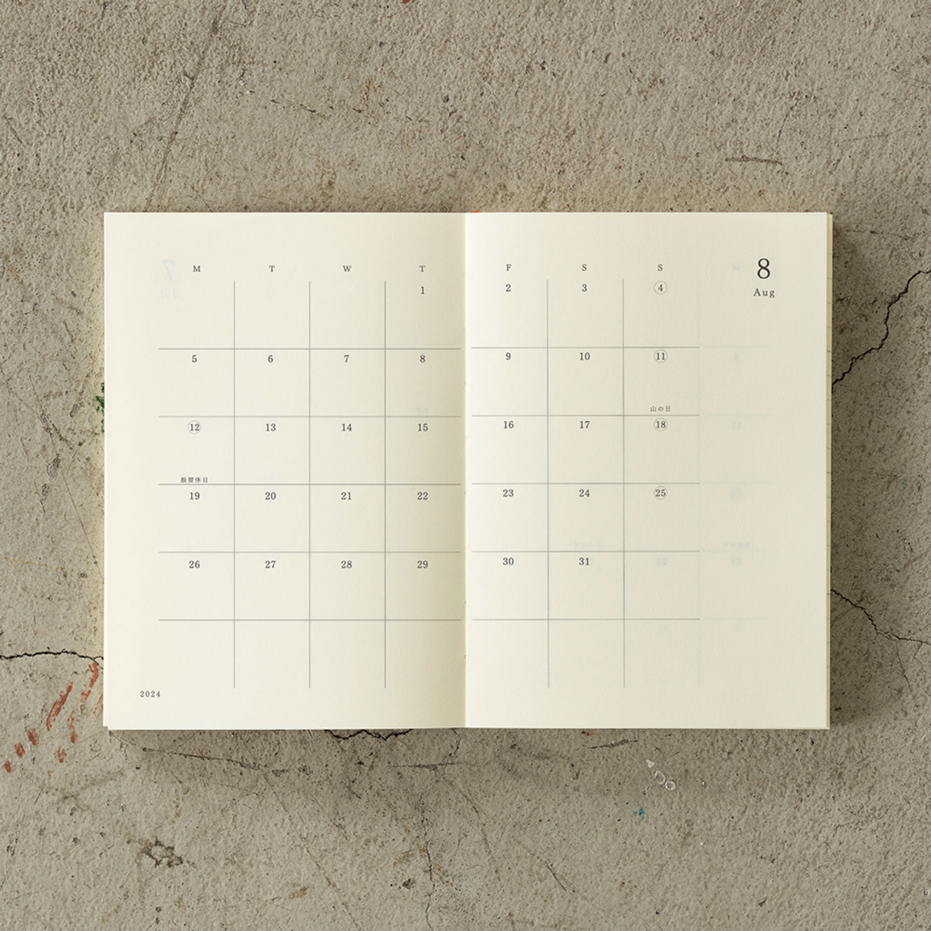 Midori - 2024 Diary - MD Notebook - A6