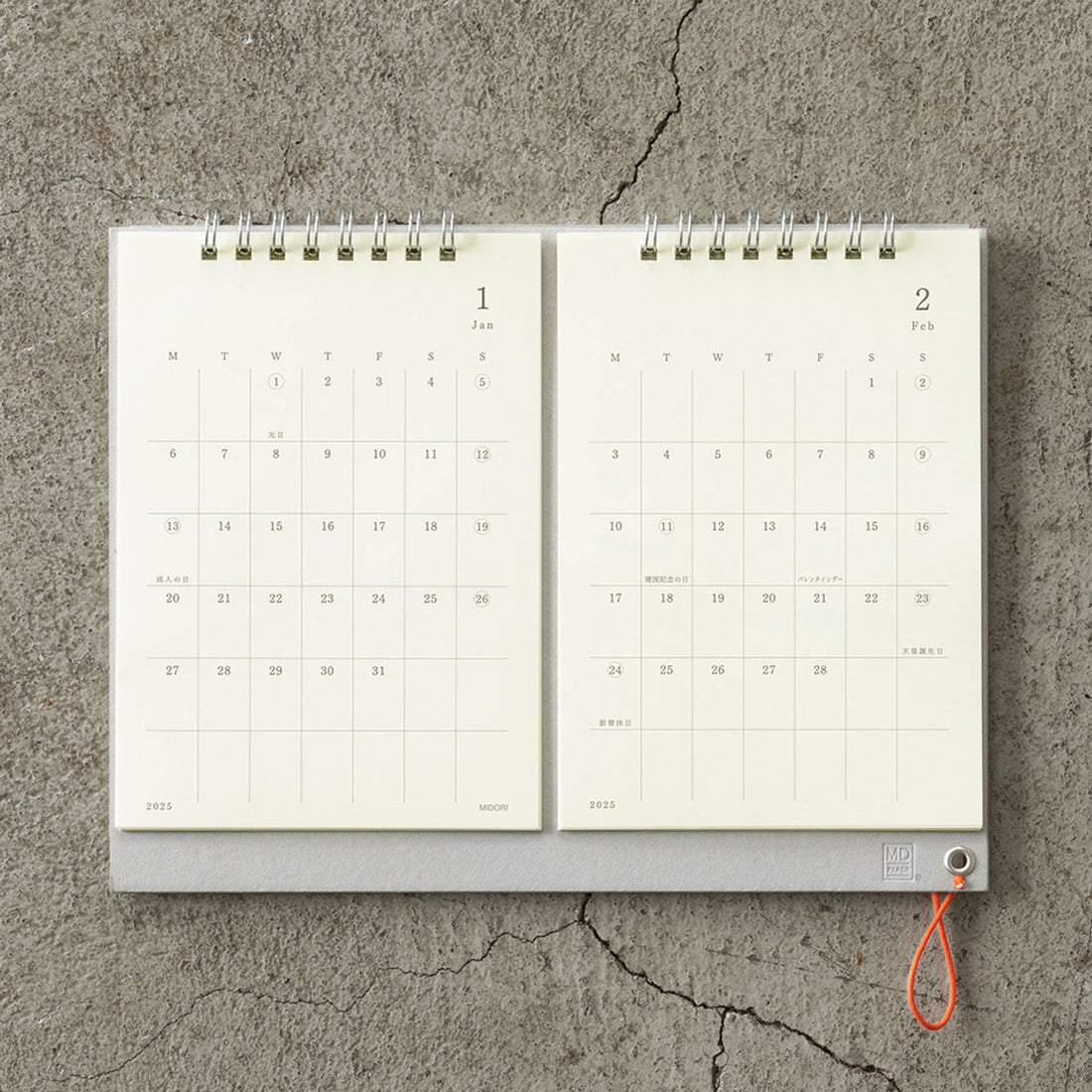 2025 Diaries, Planners & Calendars Australia Midori Desk Calendar 2025