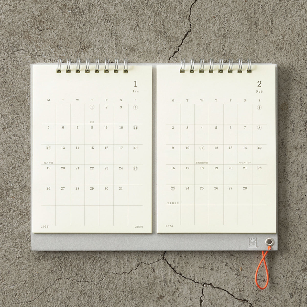Midori - 2026 Calendar - MD Twin