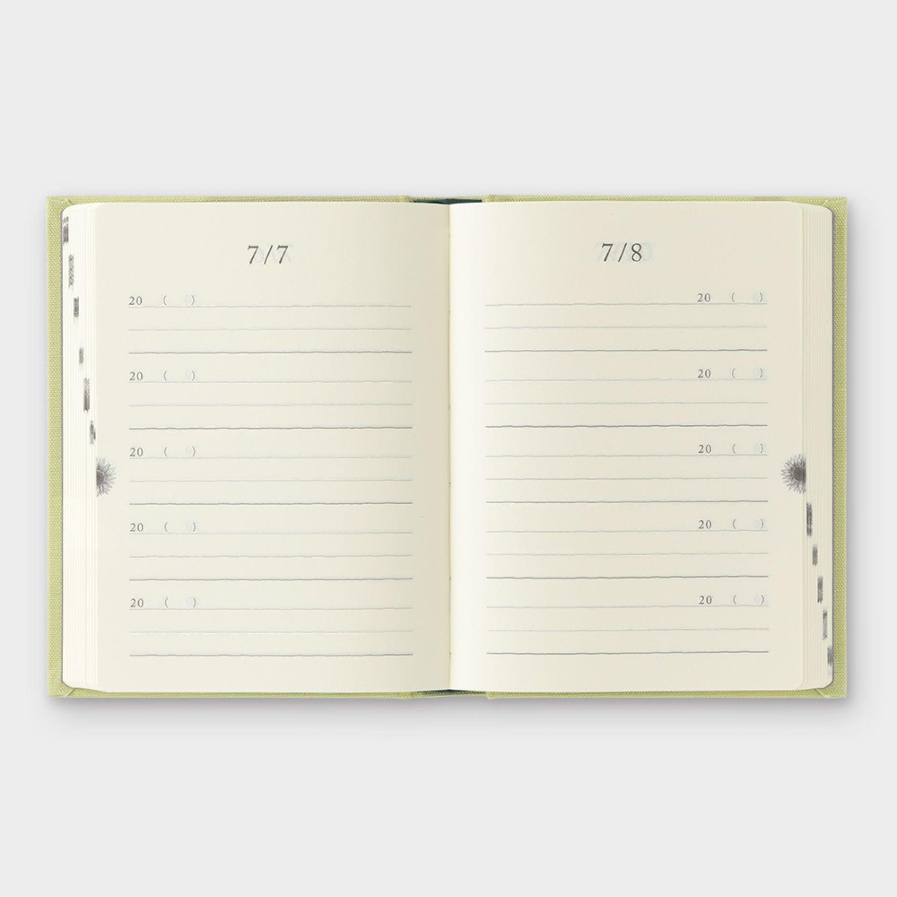 Midori - Daily Journal - Mini - 5 Years - Light Green