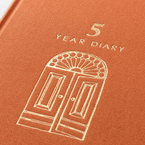 Midori - Daily Journal - Mini - 5 Years - Red