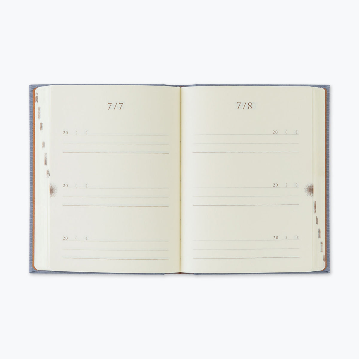 Midori - Daily Journal - Mini - 3 Years - Blue-Purple