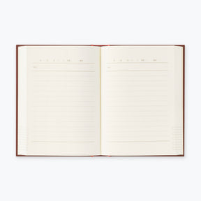 Midori - Daily Journal - One Year Diary - Classic Red