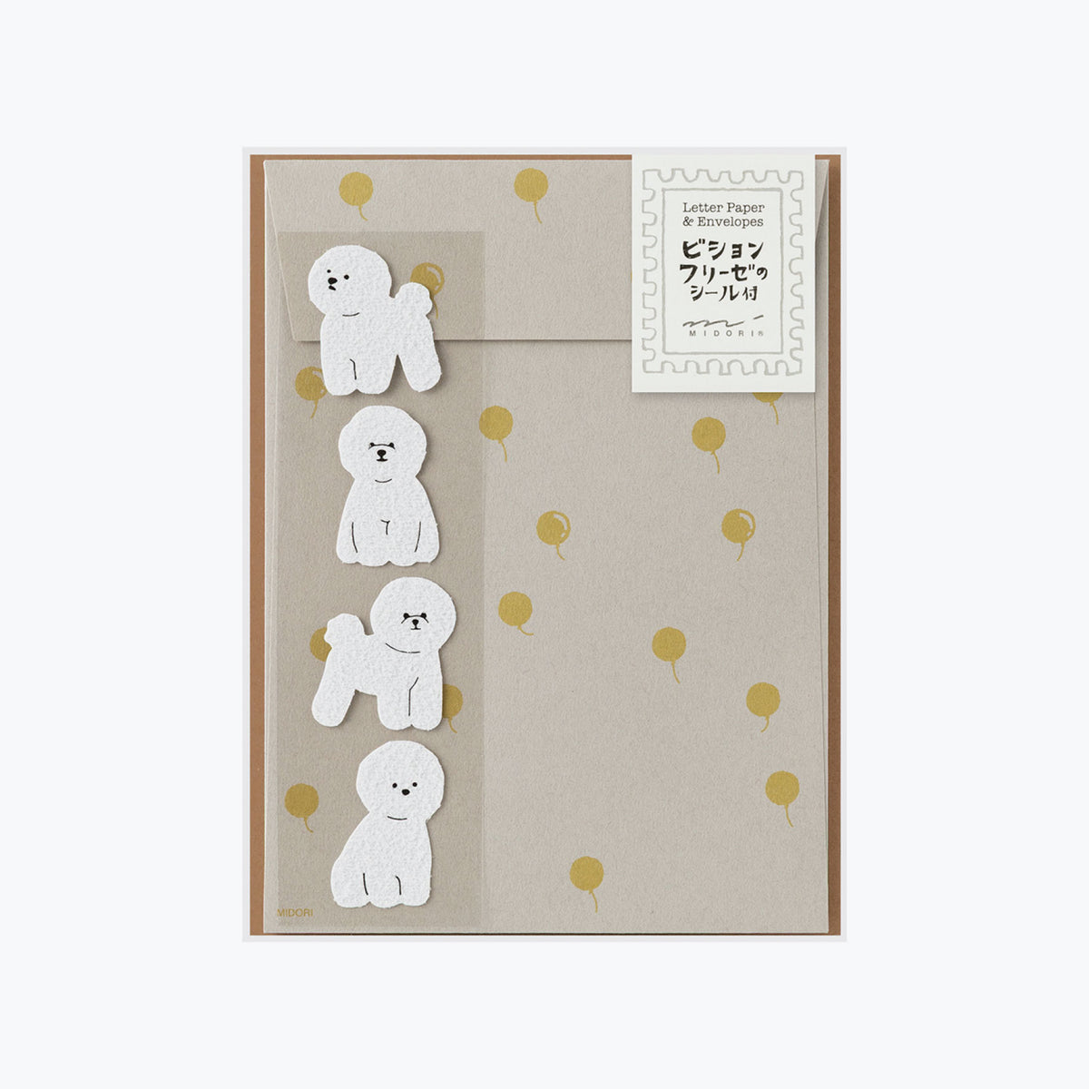 Midori - Letter Set - Animals - Bichon Frisé