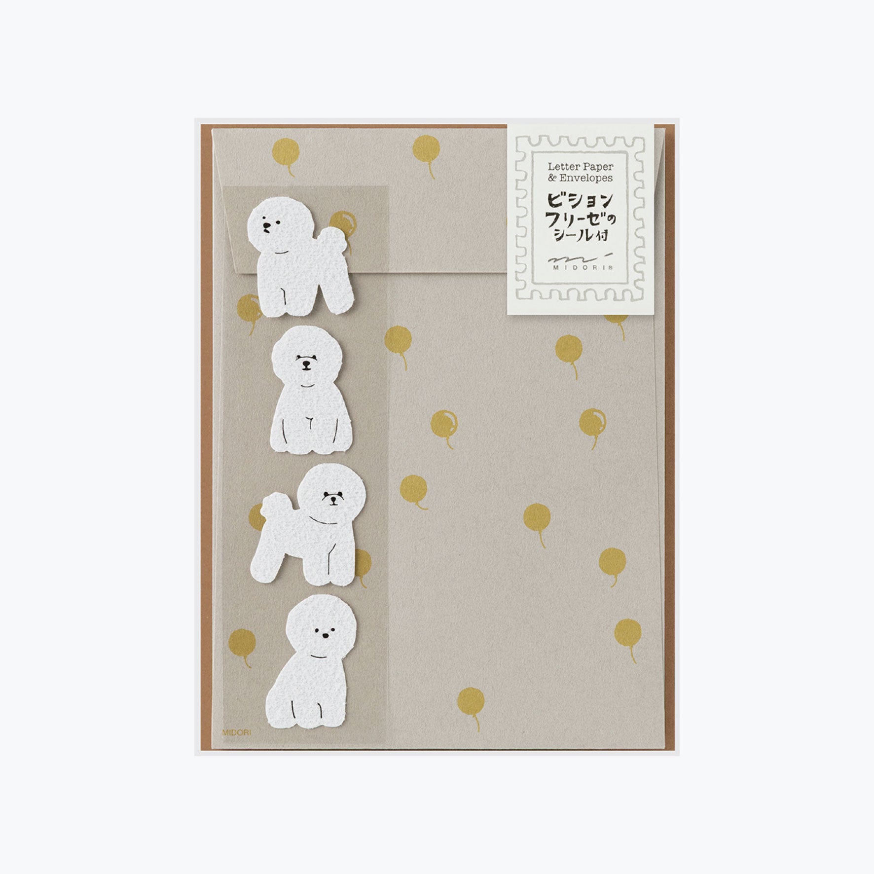 Midori - Letter Set - Animals - Bichon Frisé