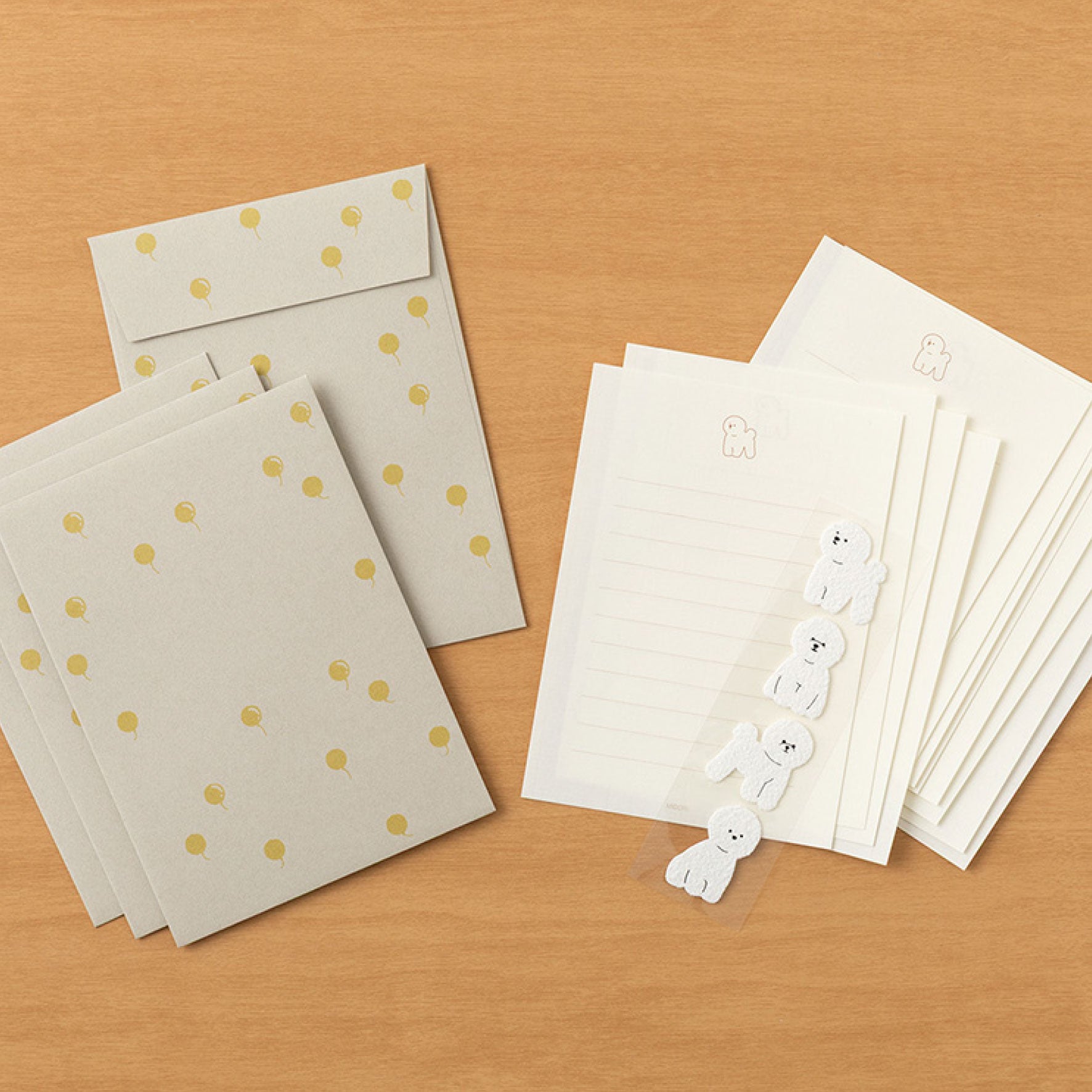 Midori - Letter Set - Animals - Bichon Frisé