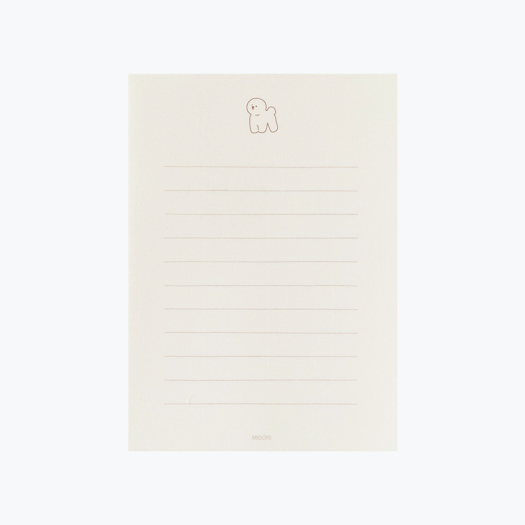 Midori - Letter Set - Animals - Bichon Frisé