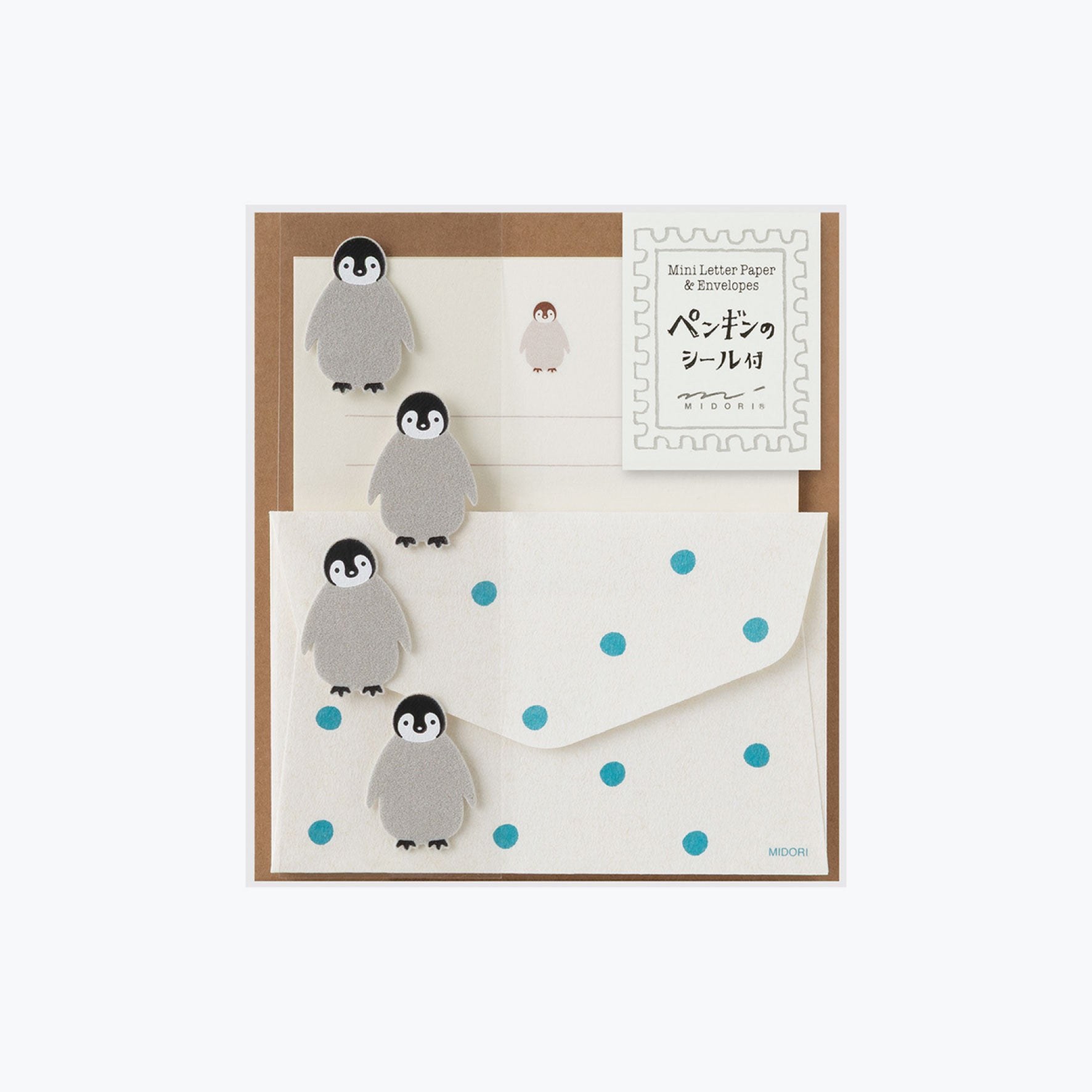Midori - Letter Set - Animals (Mini) - Penguin