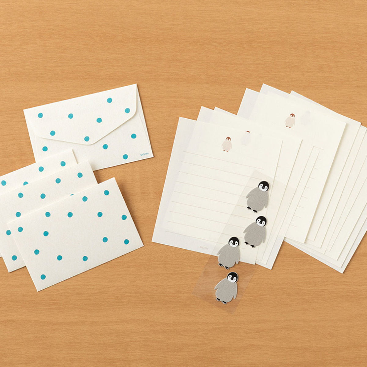 Midori - Letter Set - Animals (Mini) - Penguin