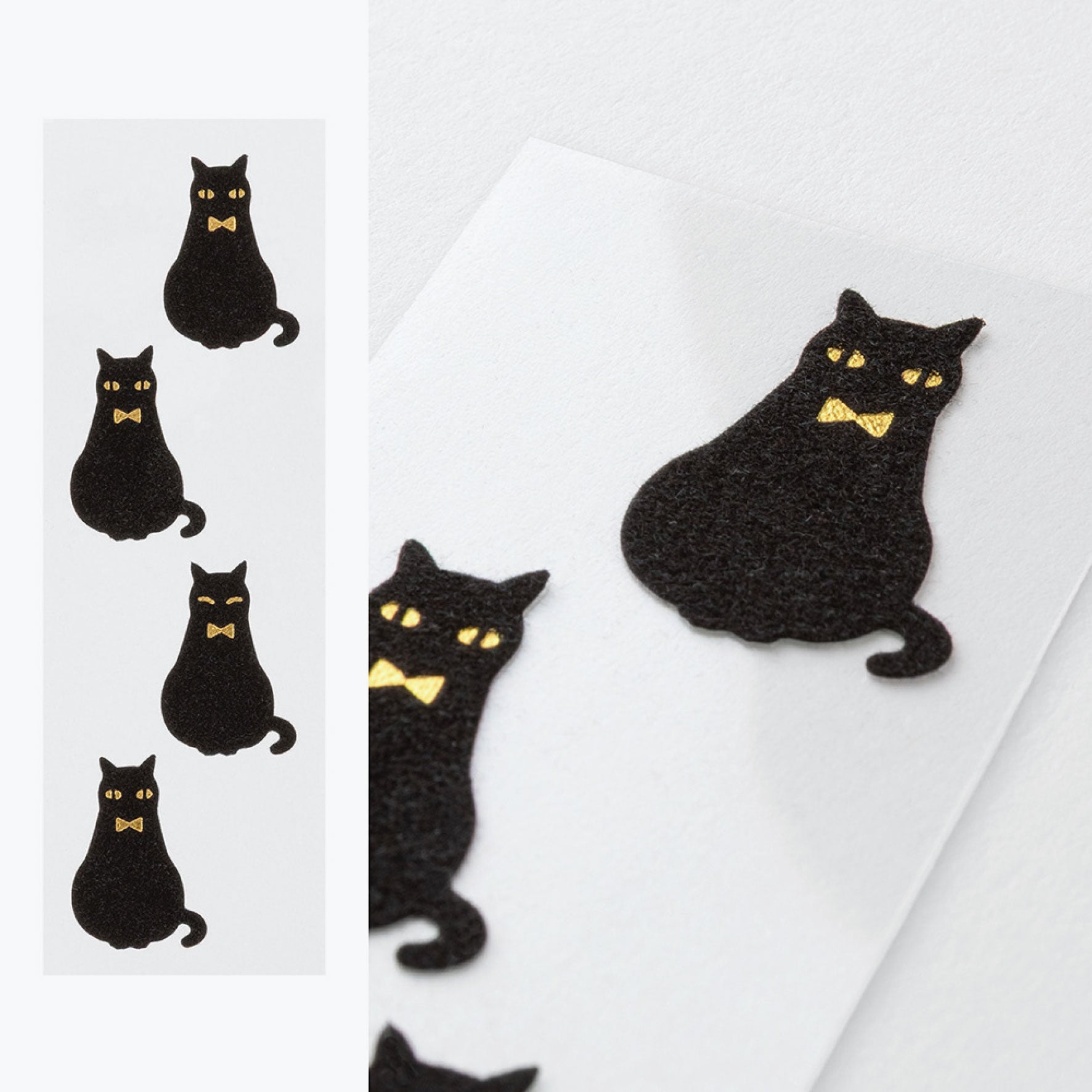 Midori - Letter Set - Animals (Mini) - Black Cat