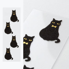 Midori - Letter Set - Animals (Mini) - Black Cat