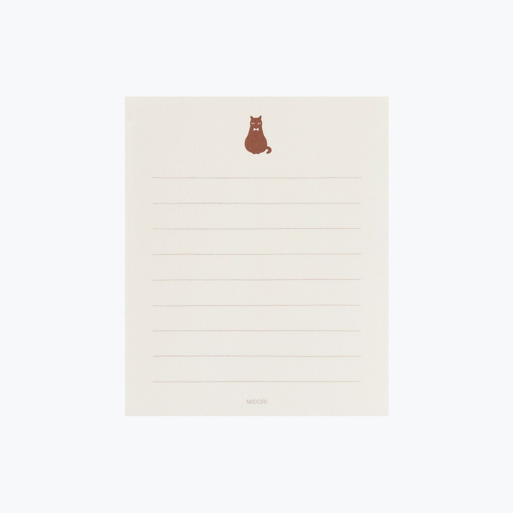 Midori - Letter Set - Animals (Mini) - Black Cat