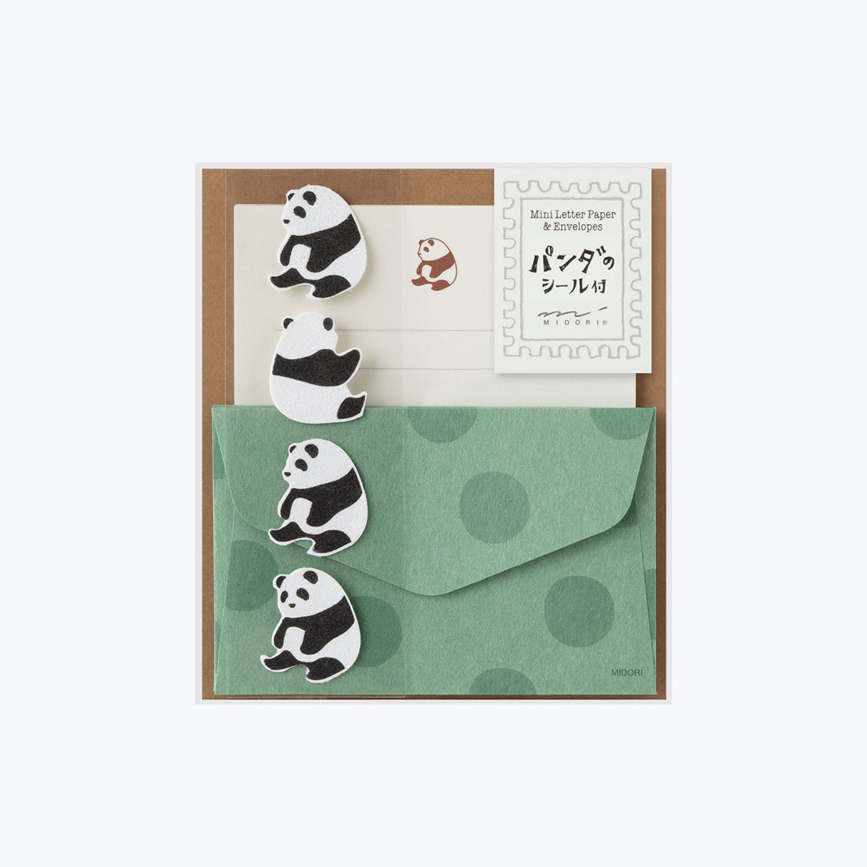 Midori - Letter Set - Animals (Mini) - Panda