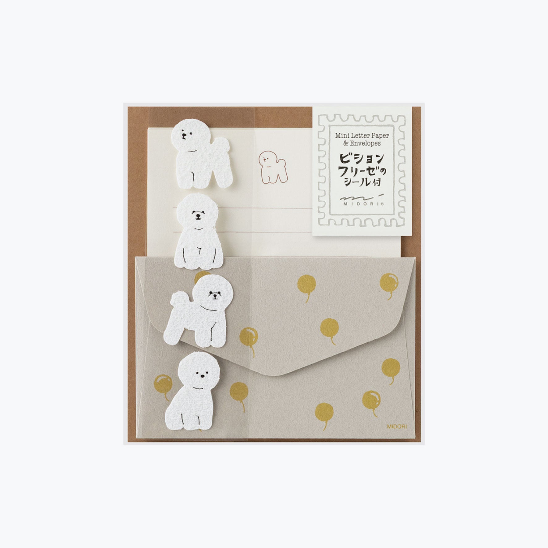 Midori - Letter Set - Animals (Mini) - Bichon Frisé