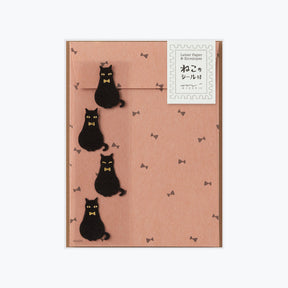 Midori - Letter Set - Animals - Black Cat
