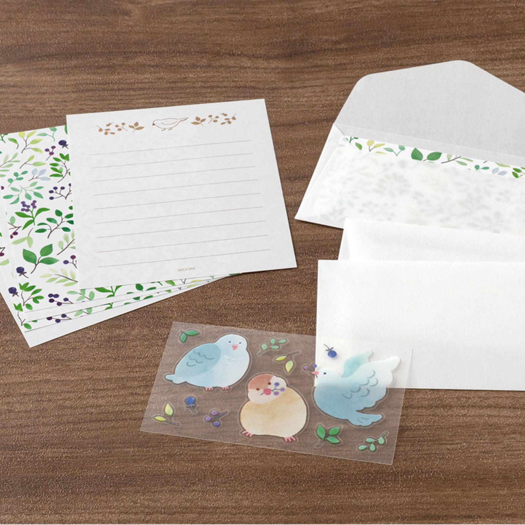 Midori - Letter Set - Animals in Nature - Bird
