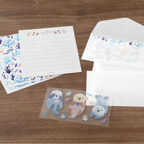 Midori - Letter Set - Animals in Nature - Sea Otter