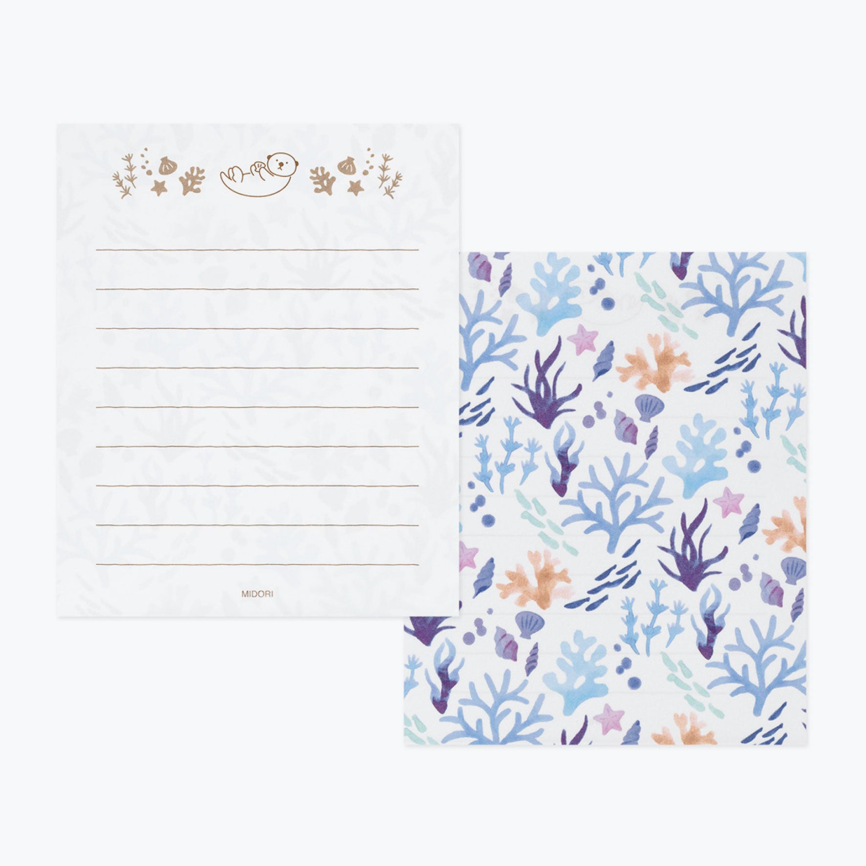 Midori - Letter Set - Animals in Nature - Sea Otter