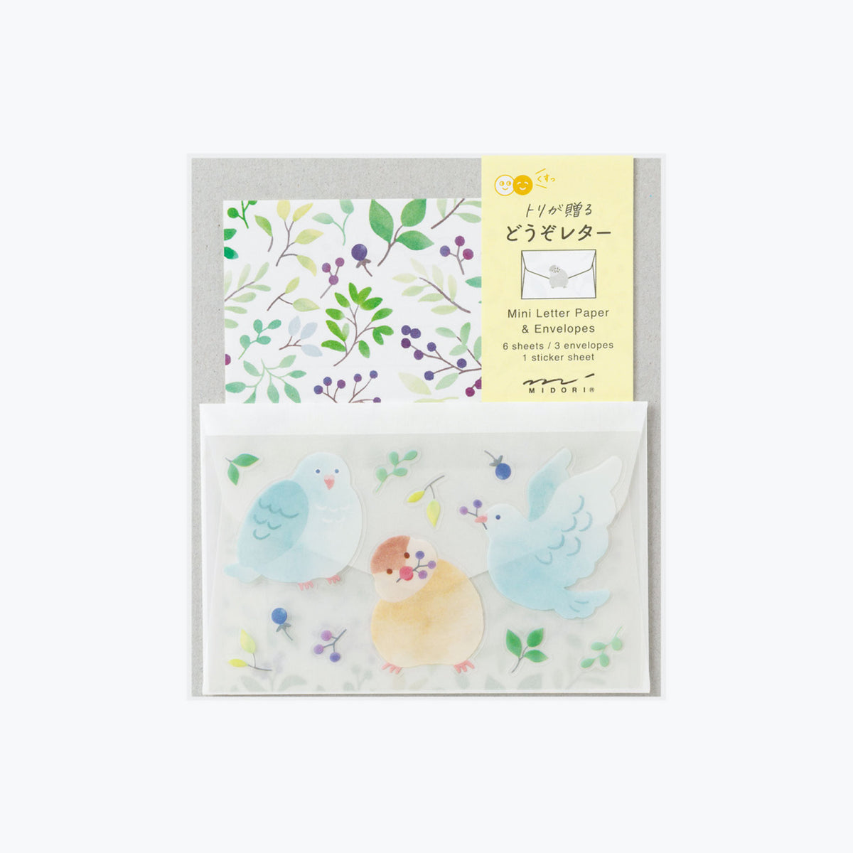 Midori - Letter Set - Animals in Nature - Bird