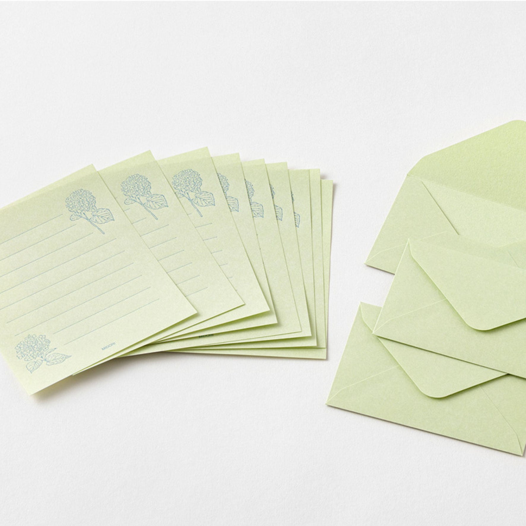 Midori - Letter Set - Hanairo Washi - Green