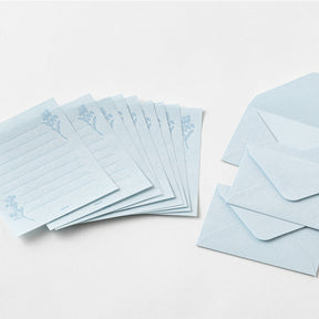 Midori - Letter Set - Hanairo Washi - Blue