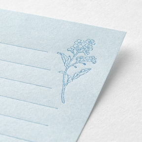 Midori - Letter Set - Hanairo Washi - Blue