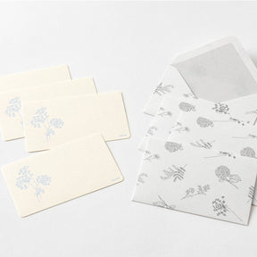 Midori - Card Set - Hanairo Washi - White