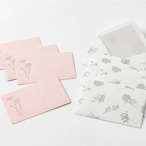 Midori - Card Set - Hanairo Washi - Pink