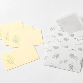 Midori - Card Set - Hanairo Washi - Yellow