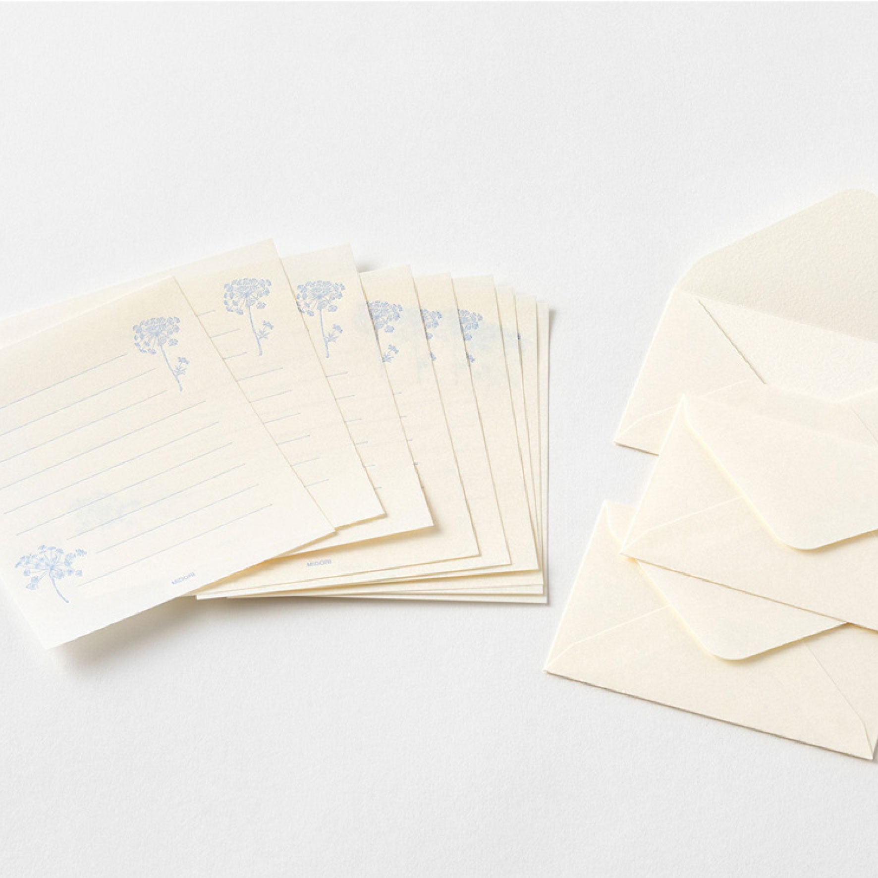 Midori - Letter Set - Hanairo Washi - White