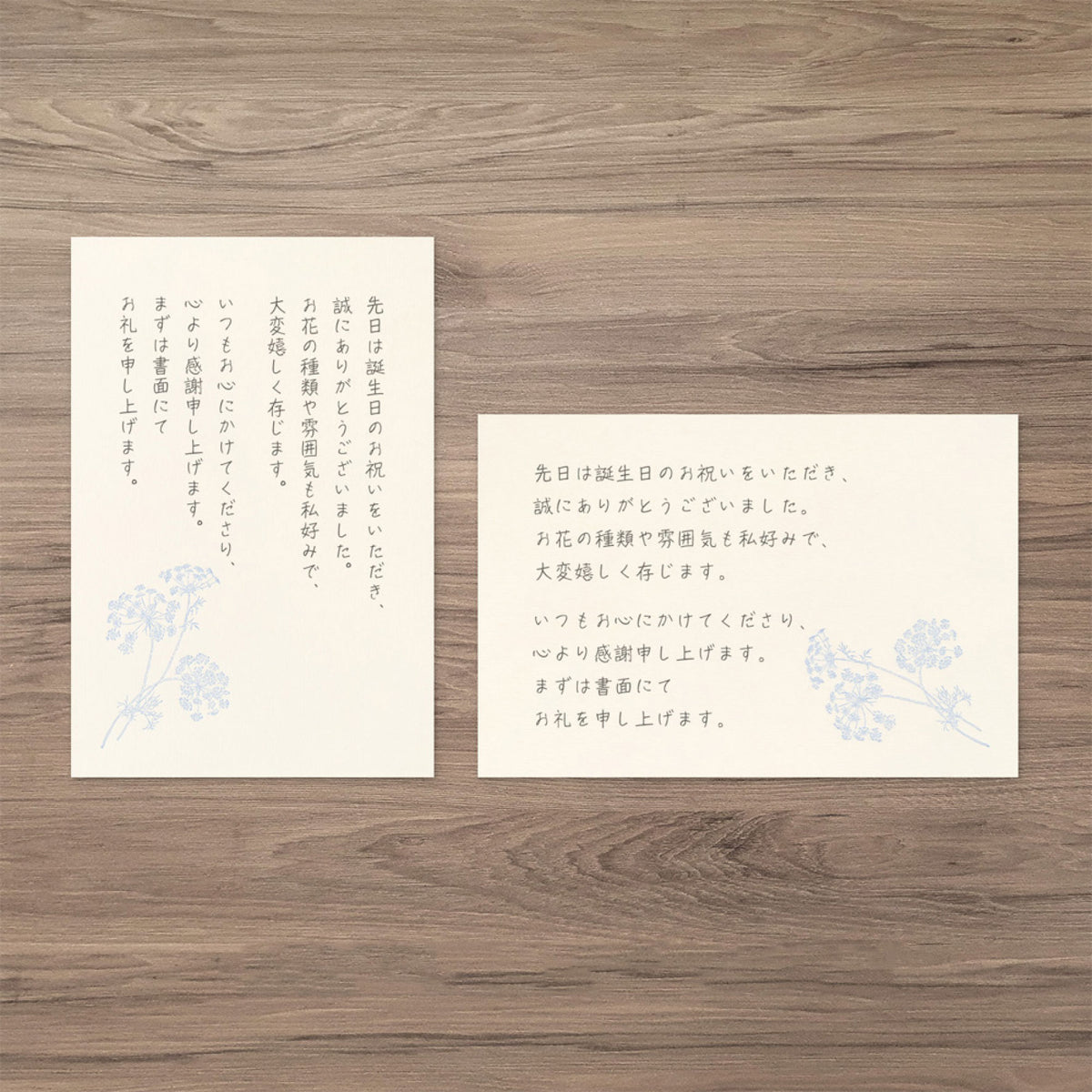 Midori - Postcard Set - Hanairo Washi - 5 Colours