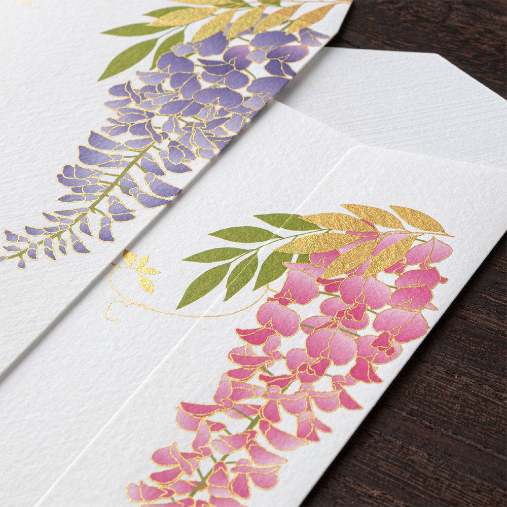 Midori - Letter Set - Kami - Wisteria Silk