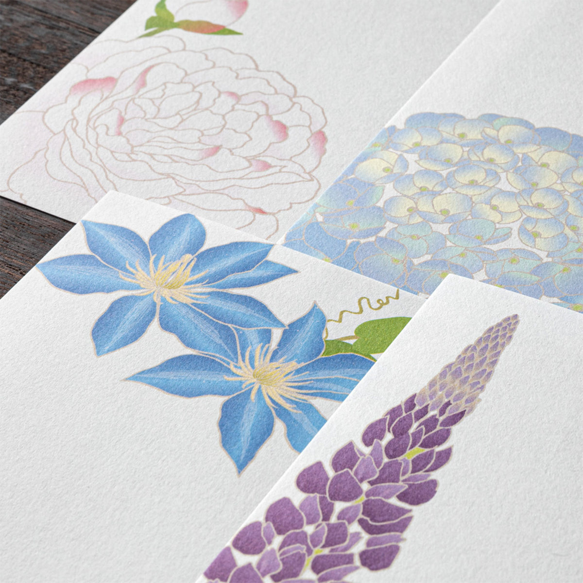 Midori - Letter Pad - Kami - Summer Flowers