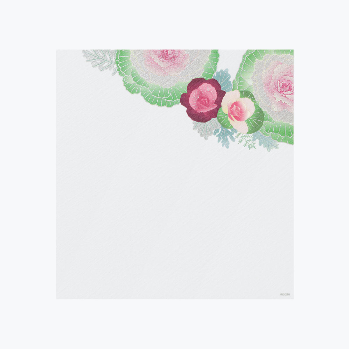 Midori - Letter Set - Kami - Flowering Kale Wreath