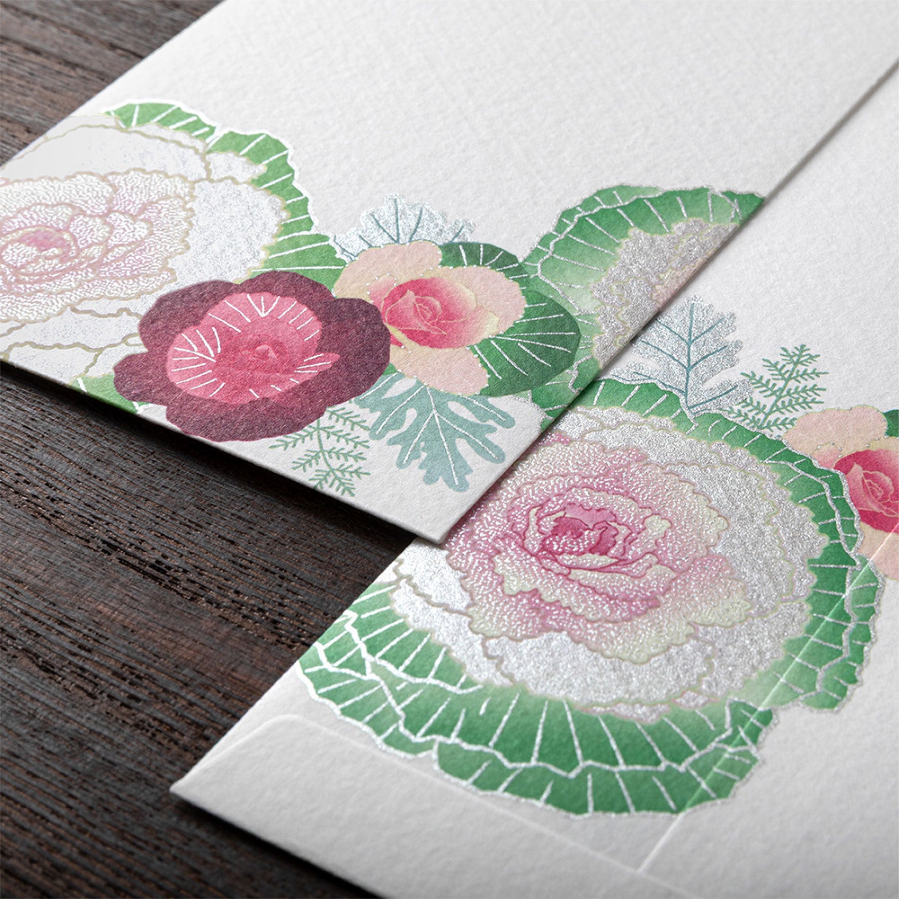 Midori - Letter Set - Kami - Flowering Kale Wreath