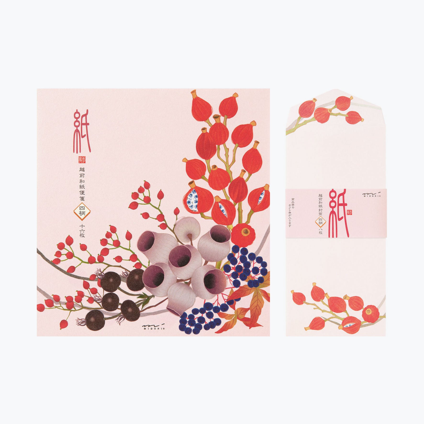 Midori - Letter Set - Kami - Autumn Wreath