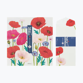 Midori - Letter Set - Kami - Poppy