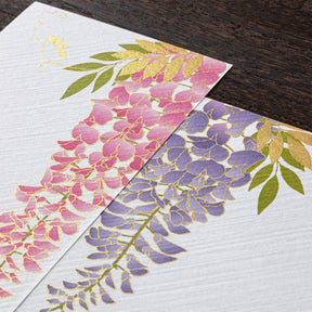 Midori - Letter Pad - Kami - Wisteria Silk