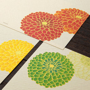 Midori - Letter Set - Kami - Pompon Chrysanthemum