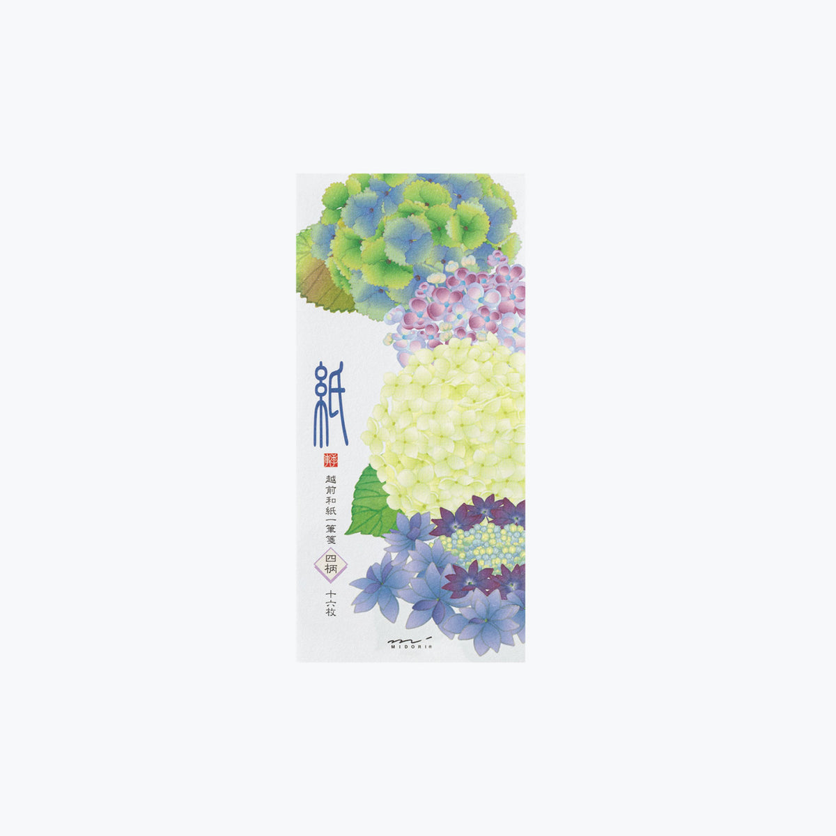 Midori - Letter Pad - Kami - Hydrangea