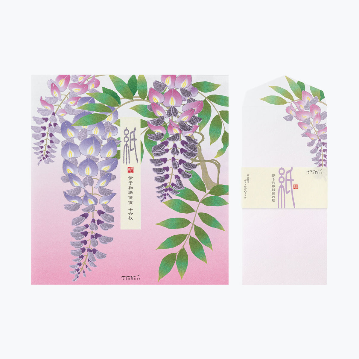 Midori - Letter Set - Kami - Wisteria
