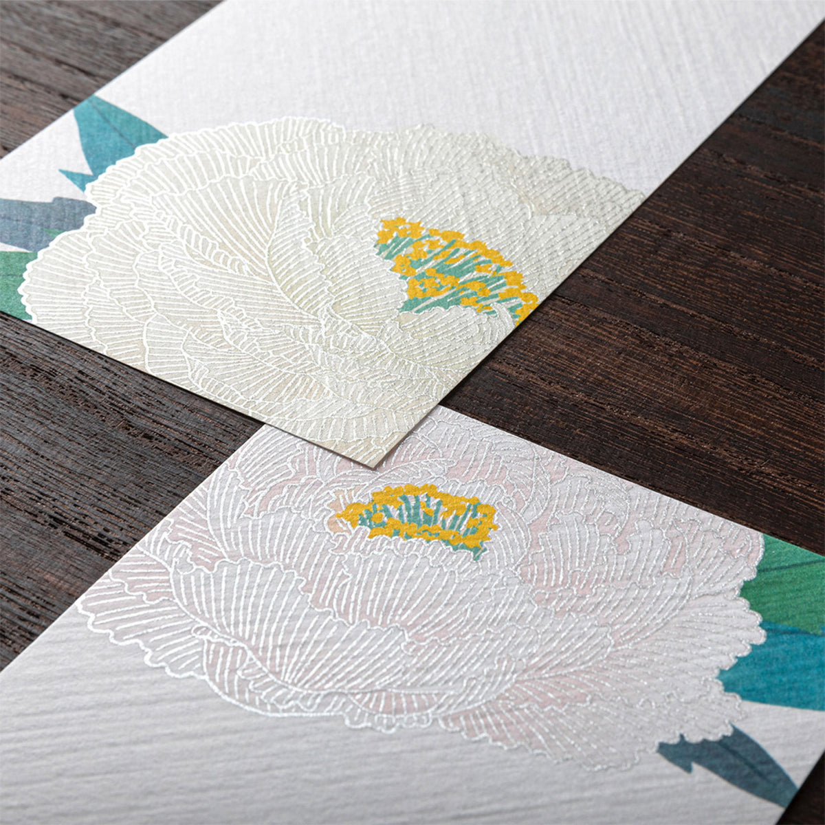 Midori - Letter Pad - Kami - Winter Peony