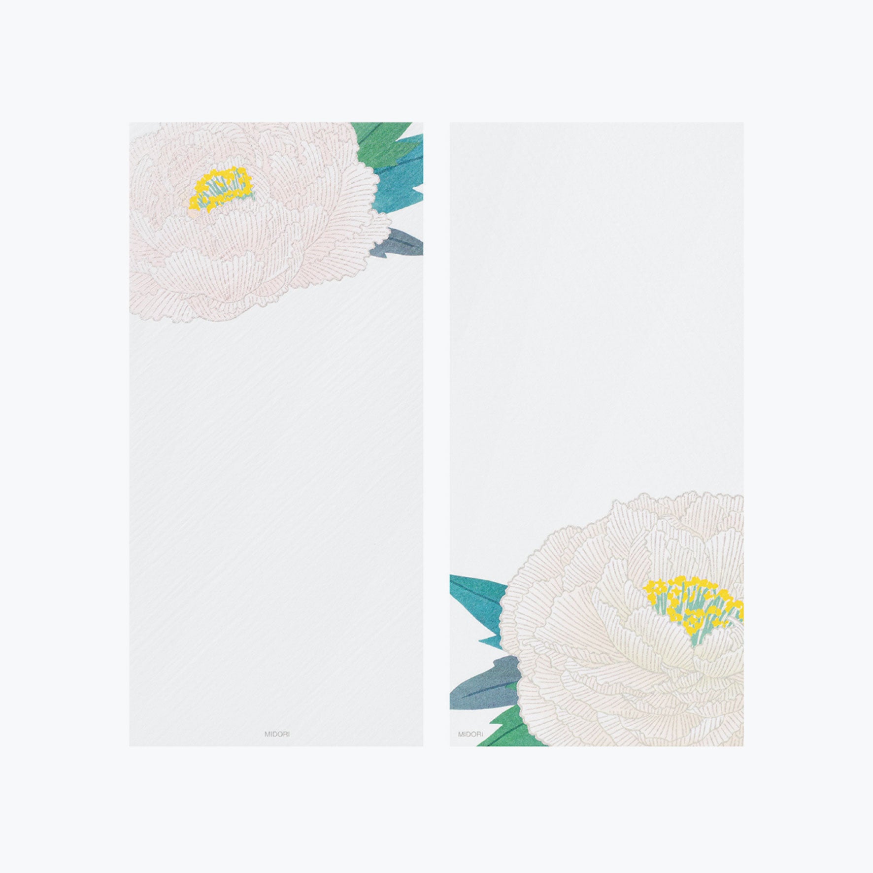 Midori - Letter Pad - Kami - Winter Peony